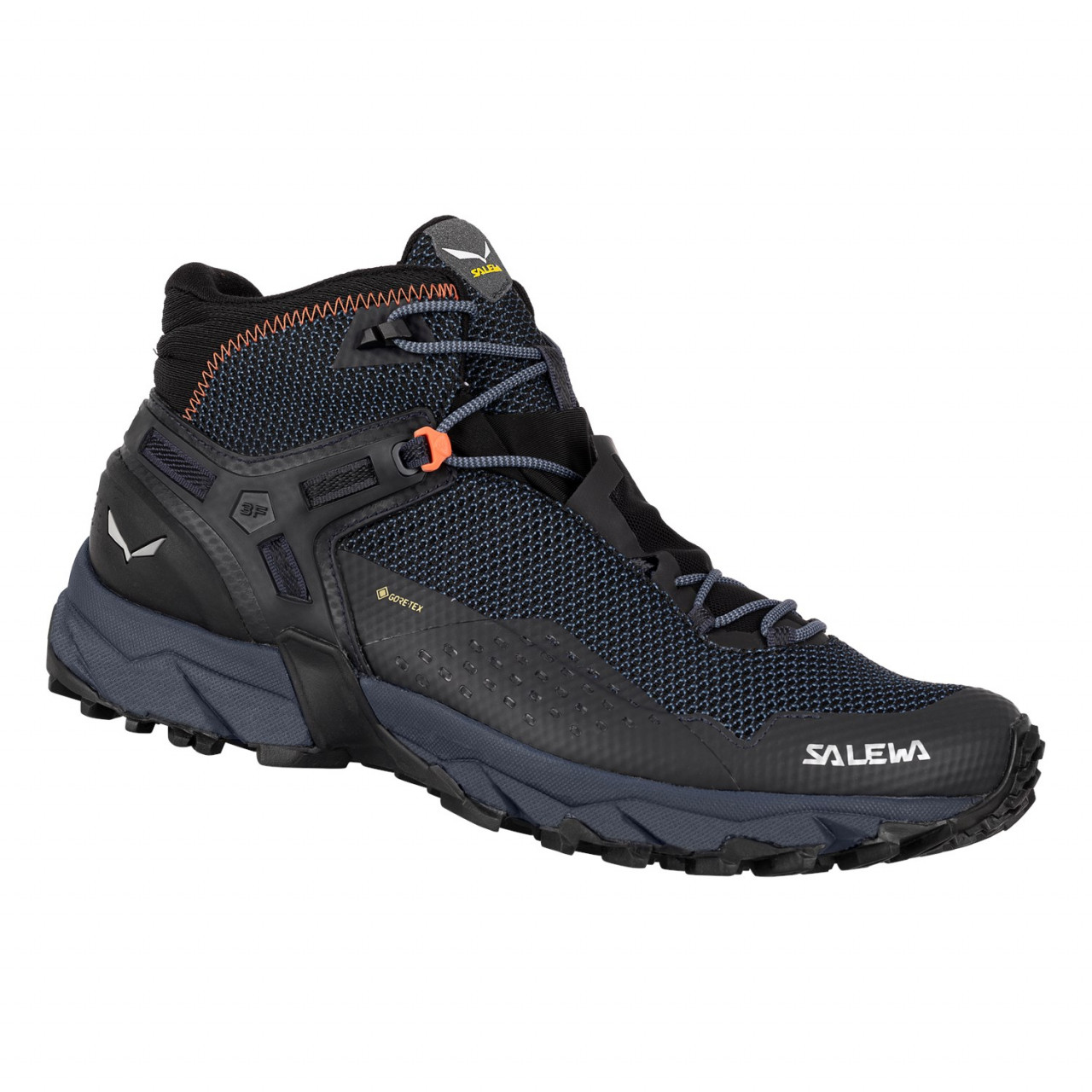 Salewa Ultra Flex 2 Mid GORE-TEX® Erkek Yürüyüş Ayakkabısı Siyah/Turuncu Türkiye 487913CSM